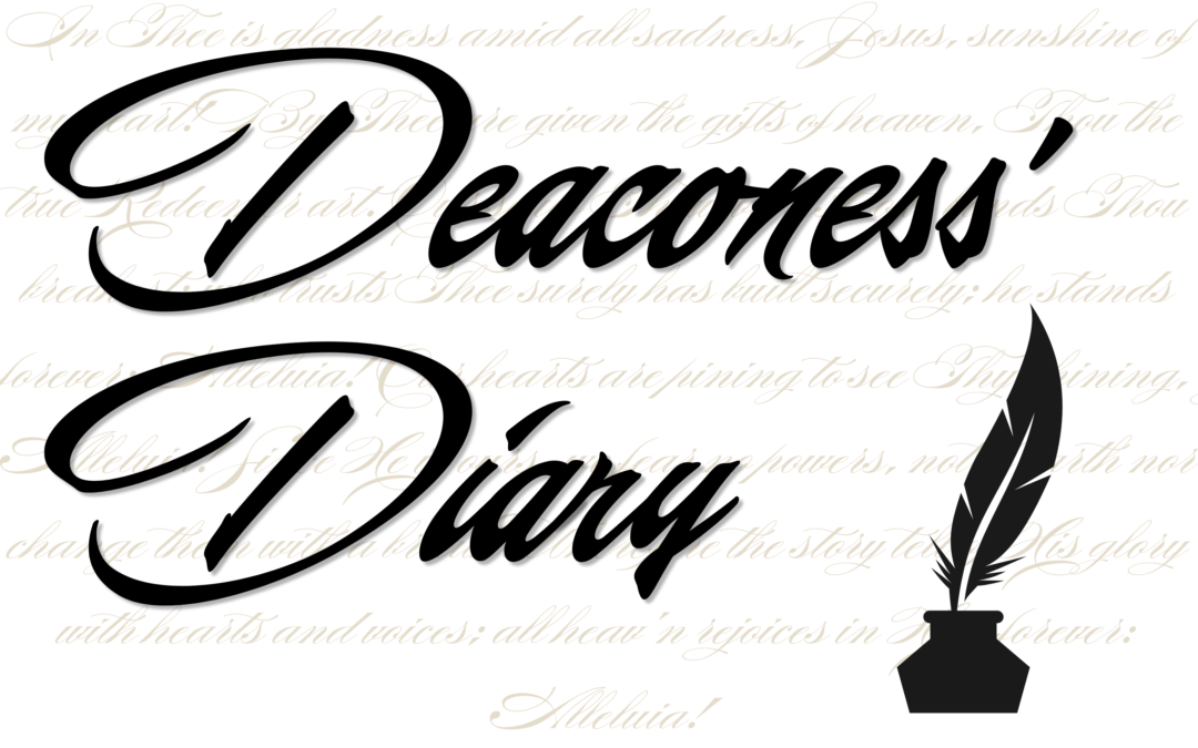 Deaconess’ Diary: Spiritual Counseling and Professional Counseling