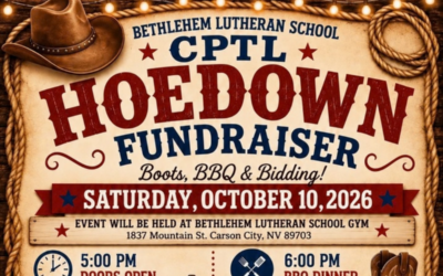 Support Bethlehem Lutheran School’s CPTL Hoedown Fundraiser, October 10