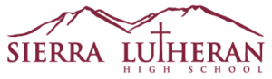 Sierra Lutheran High School logo maroon